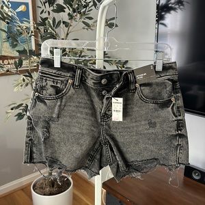 Express. Black denim cut off shorts. NWT. Size 2